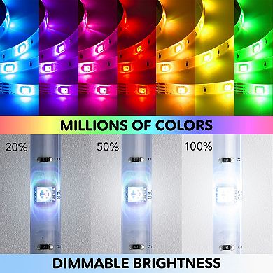 Geeni Prisma Strip 16-ft. Trimmable Smart LED Light Strip Kit