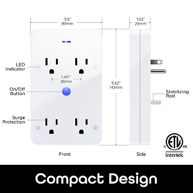 Geeni Extend Smart 4-Outlet Surge Protector