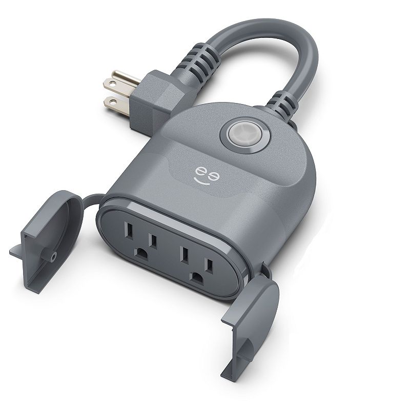 Geeni Indoor/Outdoor Weatherproof Smart Plug - Duo, Gray