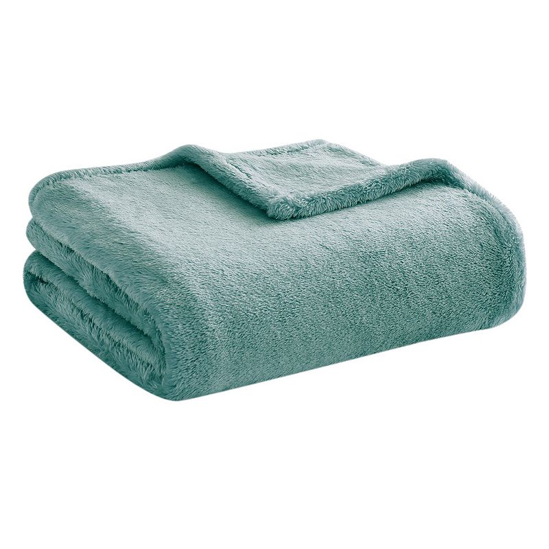 VCNY Home Solid Ultra-Plush Warm Antimicrobial Throw Blanket, Green