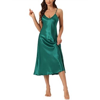 Women's Pajama Nightdress Sleepwear V-Neck Spaghetti Strap Lounge Nightgown
