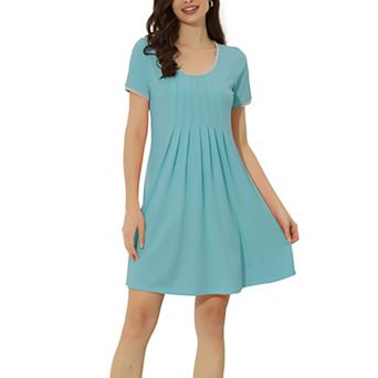 Women's Sleepwear Pajama Dress Soft Nightshirt with Pockets Lounge Nightgown