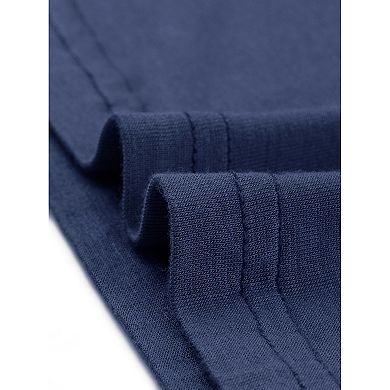 Women's Pajama V Neck Sift Nightdress Stretchy Lounge Dress