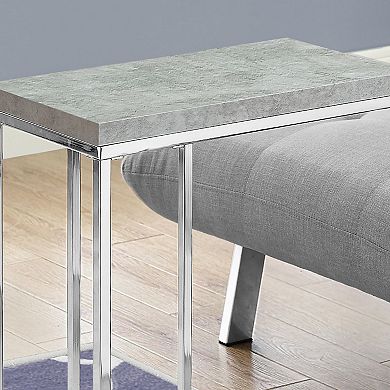 Monarch Contemporary C-Shape Accent End Table