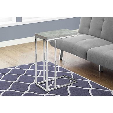 Monarch Contemporary C-Shape Accent End Table