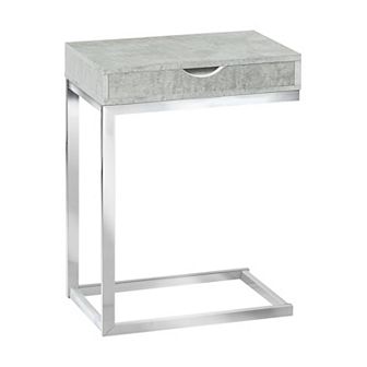 Monarch C-Shape Contemporary Accent End Table