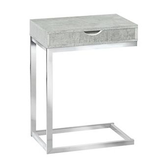 Monarch C-Shape Contemporary Accent End Table