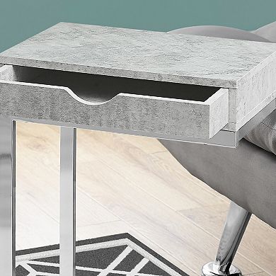 Monarch C-Shape Contemporary Accent End Table
