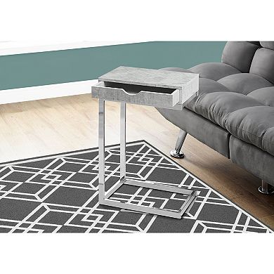 Monarch C-Shape Contemporary Accent End Table