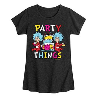 Girls 7-16 Dr. Seuss Party Things Tee
