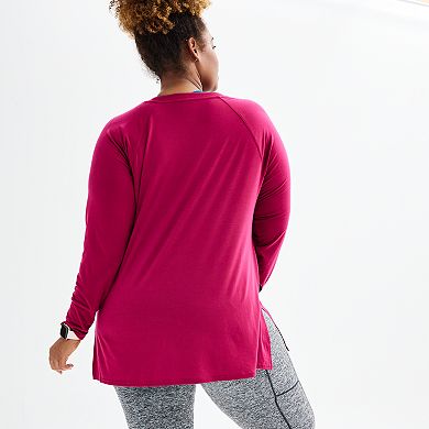 Plus Size Tek Gear Long Sleeve Tunic Tee