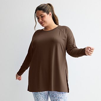Plus Size Tek Gear® Long Sleeve Tunic Tee