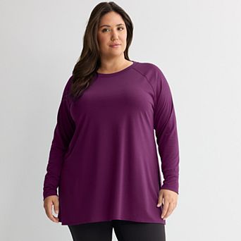 Plus Size Tek Gear® Long Sleeve Tunic Tee