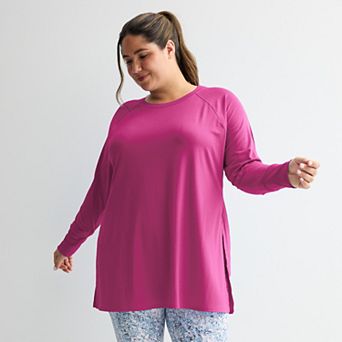 Plus Size Tek Gear® Long Sleeve Tunic Tee