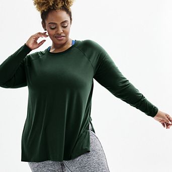 Plus Size Tek Gear® Long Sleeve Tunic Tee