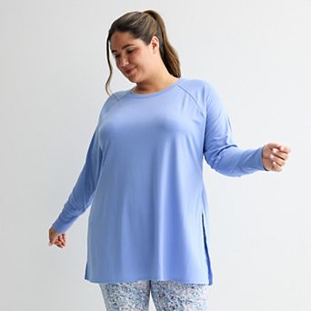 Plus Size Tek Gear® Long Sleeve Tunic Tee