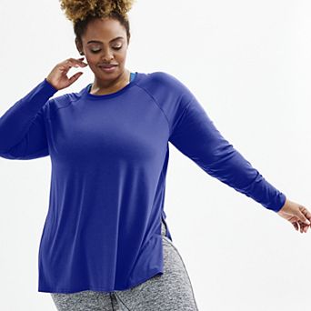 Plus Size Tek Gear® Long Sleeve Tunic Tee