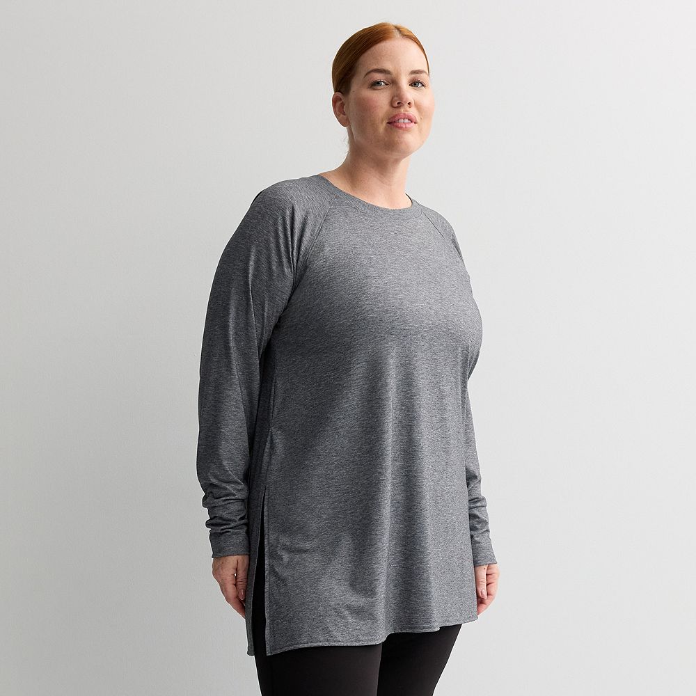 Plus Size Tek Gear® Long Sleeve Tunic Tee