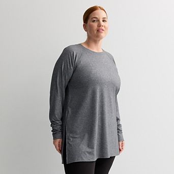 Plus Size Tek Gear® Long Sleeve Tunic Tee
