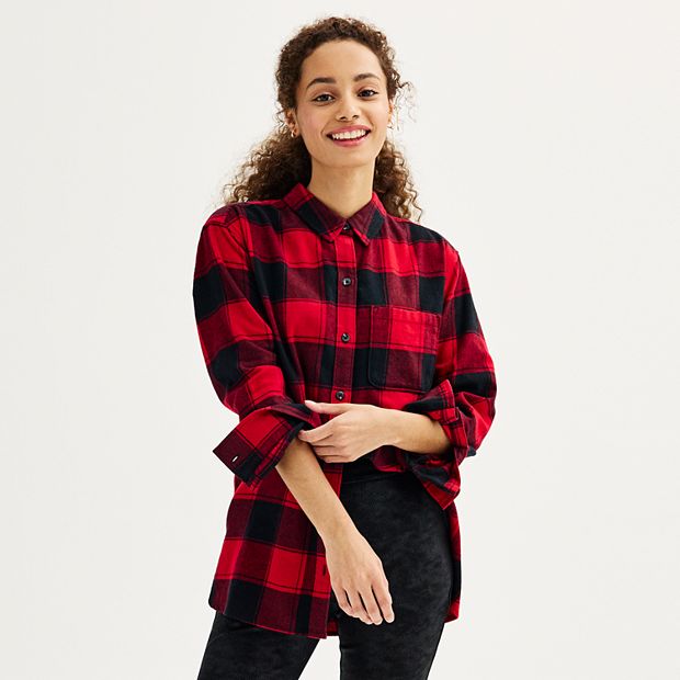 Juniors' SO® Core Flannel Shirt