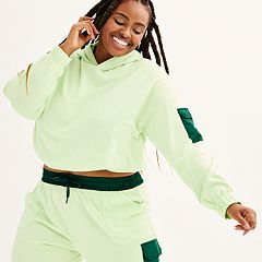 Womens Green Tek Gear Hoodies & Sweatshirts Tops, Clothing