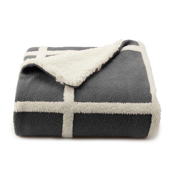 Sonoma Goods For Life® Jacquard Sherpa Throw Blanket