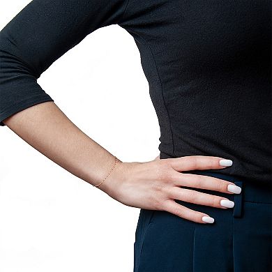 18k Gold Over Silver Pantone Enamel Beaded Bracelet