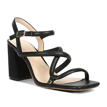 Rag & Co Women's Strappy Block Heel Dress Sandals
