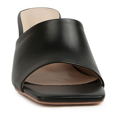 Rag & Co Women's Block Heel Leather Sandals