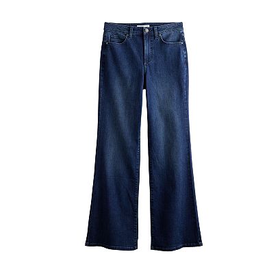 Petite LC Lauren Conrad Super High-Rise Flare Jeans