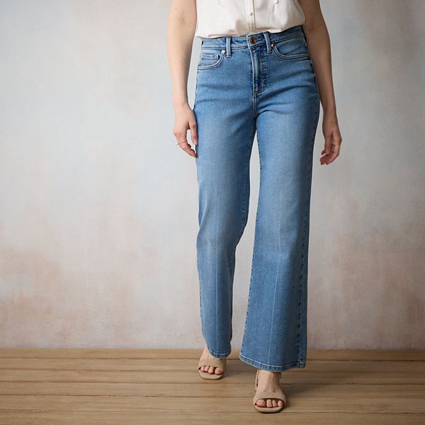 Petite LC Lauren Conrad Super High-Rise Flare Jeans