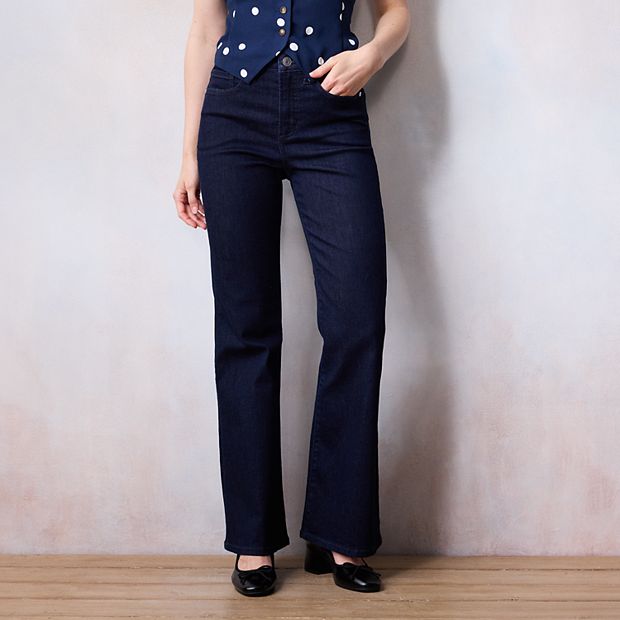 Petite LC Lauren Conrad Super High-Rise Flare Jeans