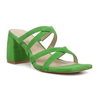 Rag & Co Valentina Women's Suede Strappy Block Heel Sandals