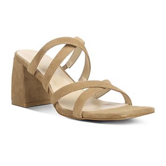 Rag & Co Valentina Women's Suede Strappy Block Heel Sandals