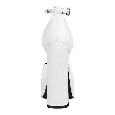 Rag & Co Martini Women's Sky High Rhinestone Platform Sandals