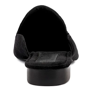 Rag & Co Batiste Women's Velvet Mules