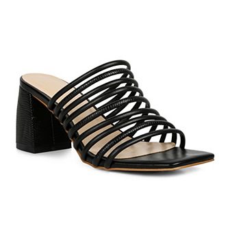 Rag & Co Fairleigh Women's Strappy Leather Dress Sandals