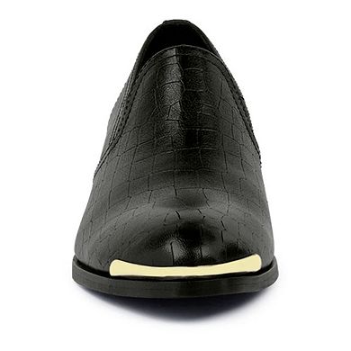 Rag & Co LILLIAM Metal Highlight Women's Leather Loafers