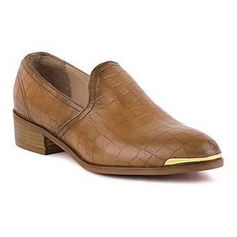 Rag & Co LILLIAM Metal Highlight Women's Leather Loafers