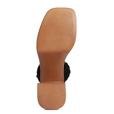 Rag & Co Misaki Women's Braided Dress Sandals