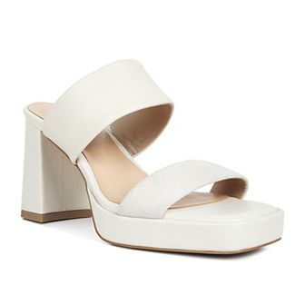 Rag & Co Eddlia Women's Suede Slip-On Platform Sandals