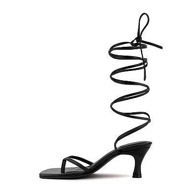 Rag & Co Dorita Women's Strappy Leather Dress Sandals