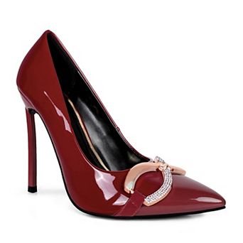 Rag & Co Cocktail Women's Rhinestone Stiletto Dress Pumps