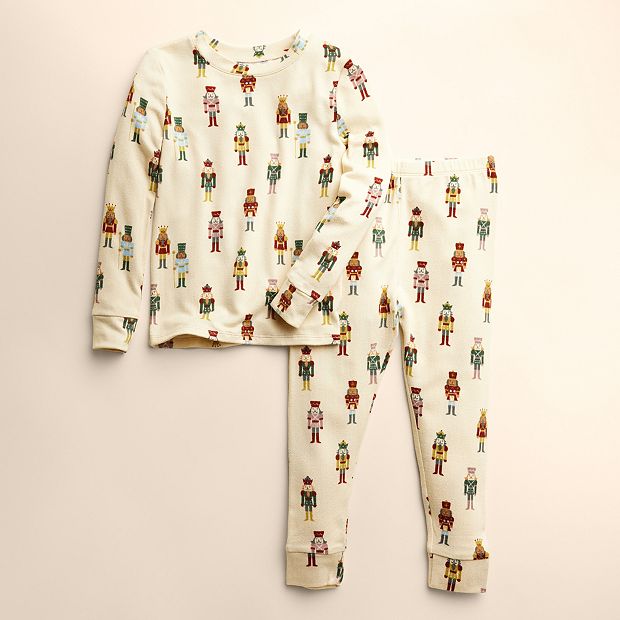 Baby & Toddler Little Co. by Lauren Conrad Snug Fit Pajama Top & Bottoms Set, Toddler Boy's, Size: 12 Months, LT Beige