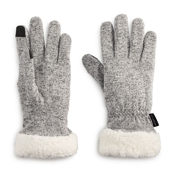 Women's Cuddl Duds® Sherpa Cuff Gloves