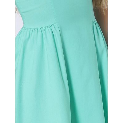 Women's Prom Strapless Exposed Zipper Mini Flare Tube Top Dress
