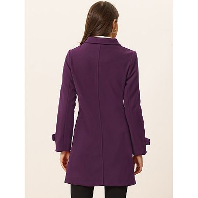 Women's Peter Pan Collar Winter Outwear Trench Coats