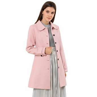 Women's Peter Pan Collar Single Breasted Winter Overcoat