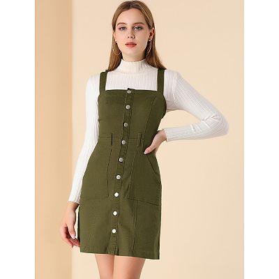 Women s Spring Summer Adjustable Strap A line Jeans Denim Dress