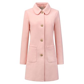 Women's Turn Down Collar Single Breasted Winter Mid Length Overcoat